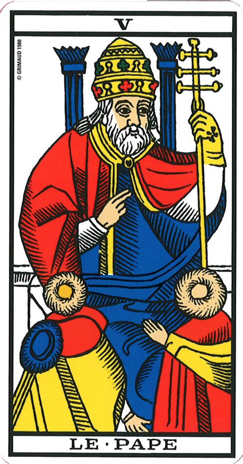 carte du pape tarot|Le pape du Tarot de Marseille : Signification et Interprétation